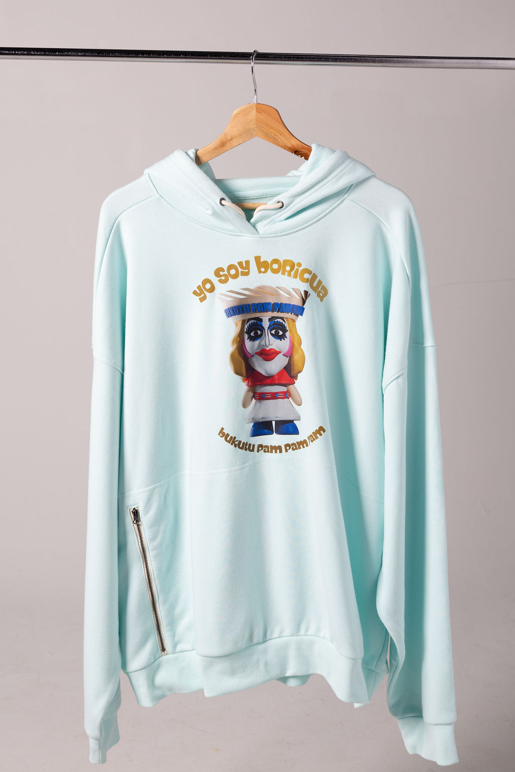 Hoodie Yo Soy Boricua 'Verde Menta'